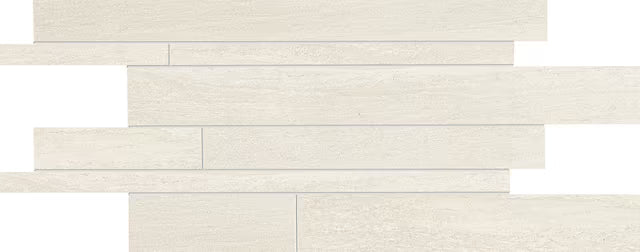 Ergon Stone Project White Mosaico Listelli Sfalsati 30x60 Mix
