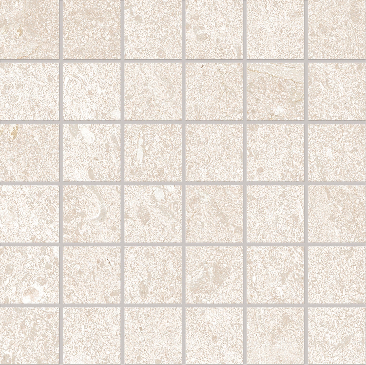 Ergon Matera Stone Neutra White Mosaico 5x5 Silktech ENHD | Miglior prezzo nel 2025 su Cego Ceramiche