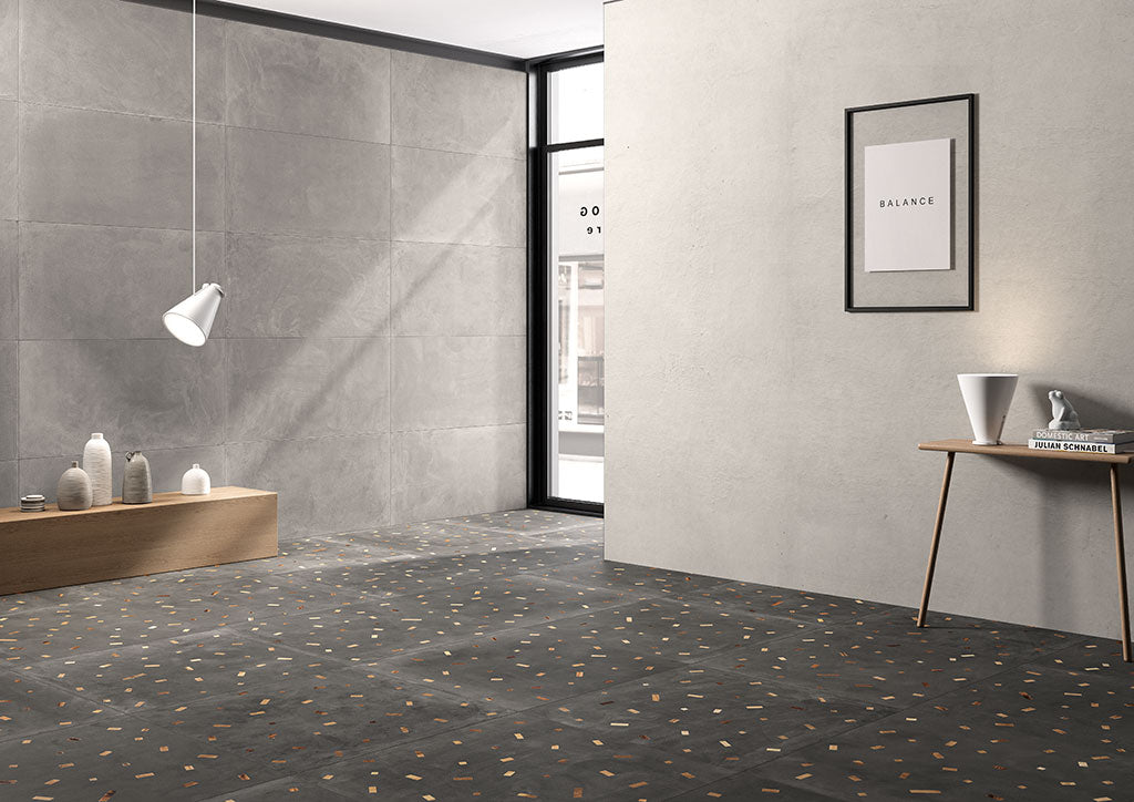 Sfrido Cemento4 Nero 120x120 - Gres Porcellanato di Fioranese - Prezzo solo €120.47! Compra ora su CEGO CERAMICHE