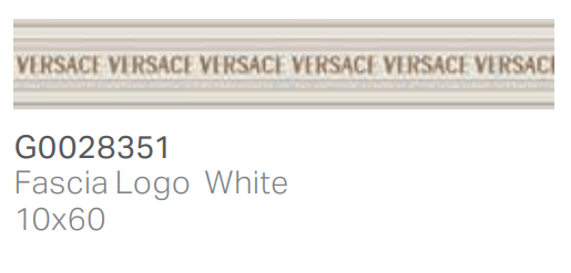 Versace Icons Fascia Logo White 10x60