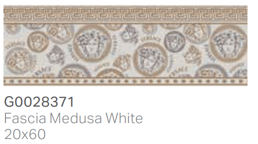 Versace Icons Fascia Medusa White 20x60