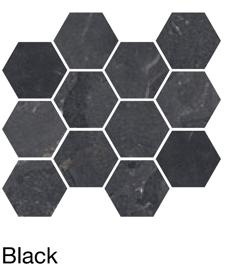 COEM Lythos Mosaico Exa Black 23x27 Mix