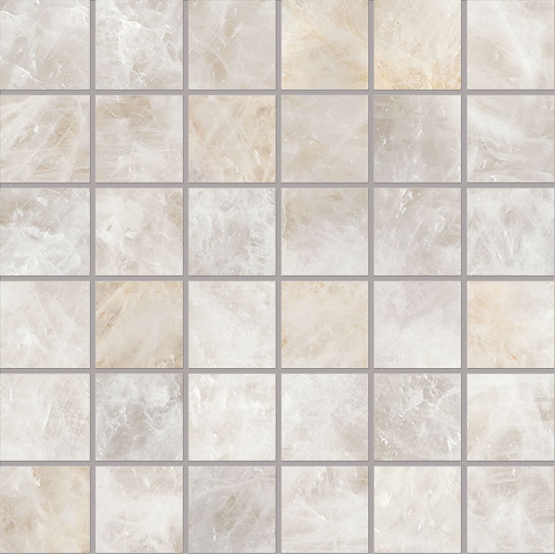 Emilceramica Tele di Marmo Precious Crystal Ambra Full Lappato Mosaico 5x5