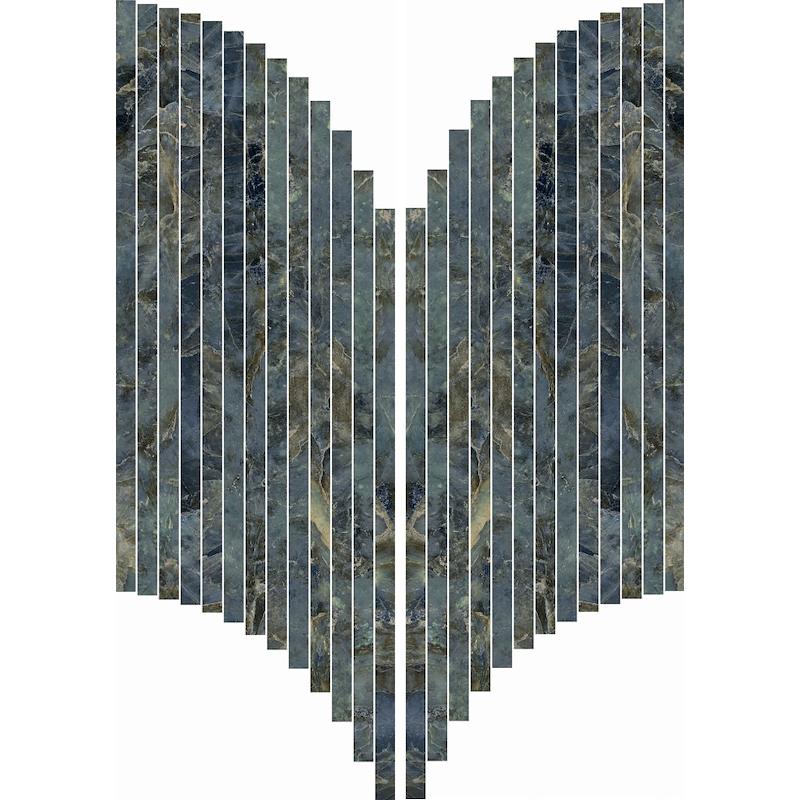 Sensi Signoria Mosaico Ventaglio Labradorite 28x60 Lux - Gres Porcellanato di ABK - Prezzo solo €103.93! Compra ora su CEGO CERAMICHE