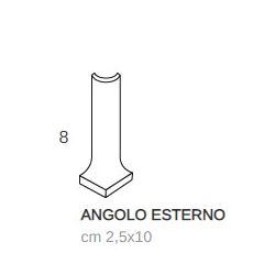 CESI Matt Avocado Angolo Esterno 2,5x10