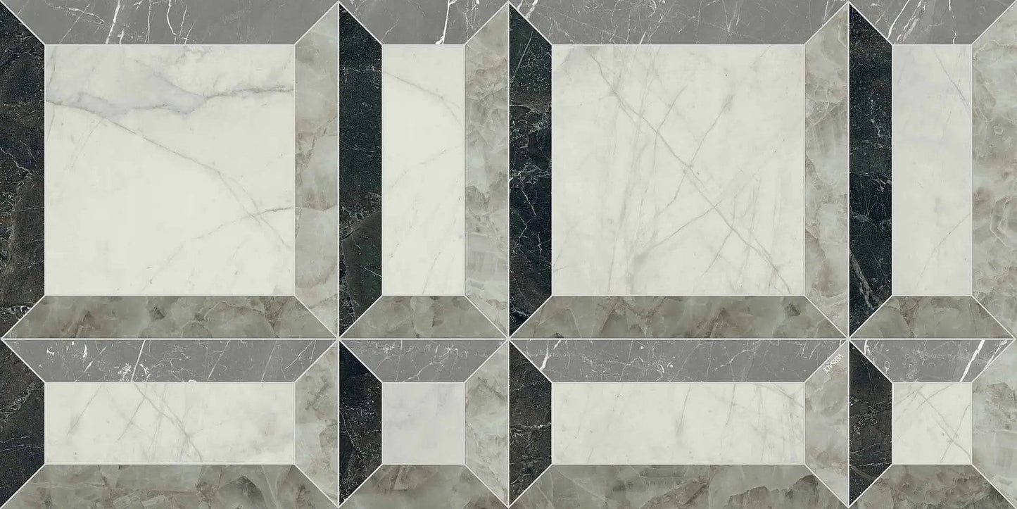 Versace Tarsia Frame Nero 60x120 Lux 3D