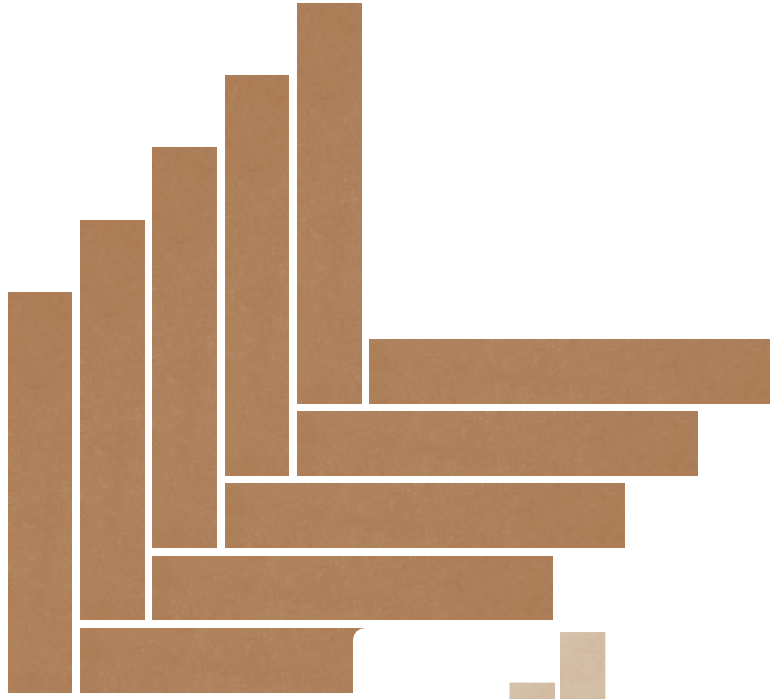 Fioranese The_Color Oblong Chevron Brick 34,8x42,2 Lucidato