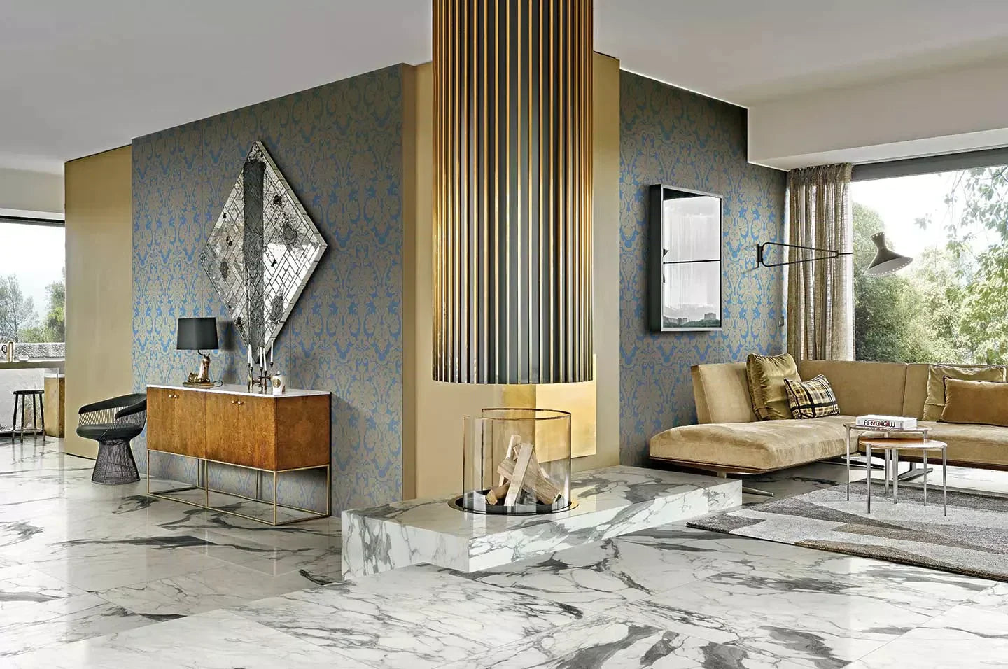Les Bijoux Calacatta Altissimo Blanc 120x120 glossy - Gres Porcellanato di Florim - Prezzo solo €187.06! Compra ora su CEGO CERAMICHE