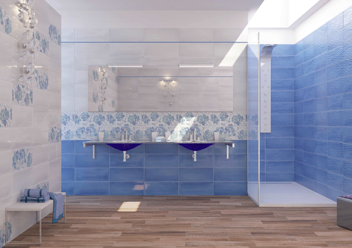 Caribe Flow Blue 20x50 - Pasta Bianca di Paul Ceramiche - Prezzo solo €28.18! Compra ora su CEGO CERAMICHE