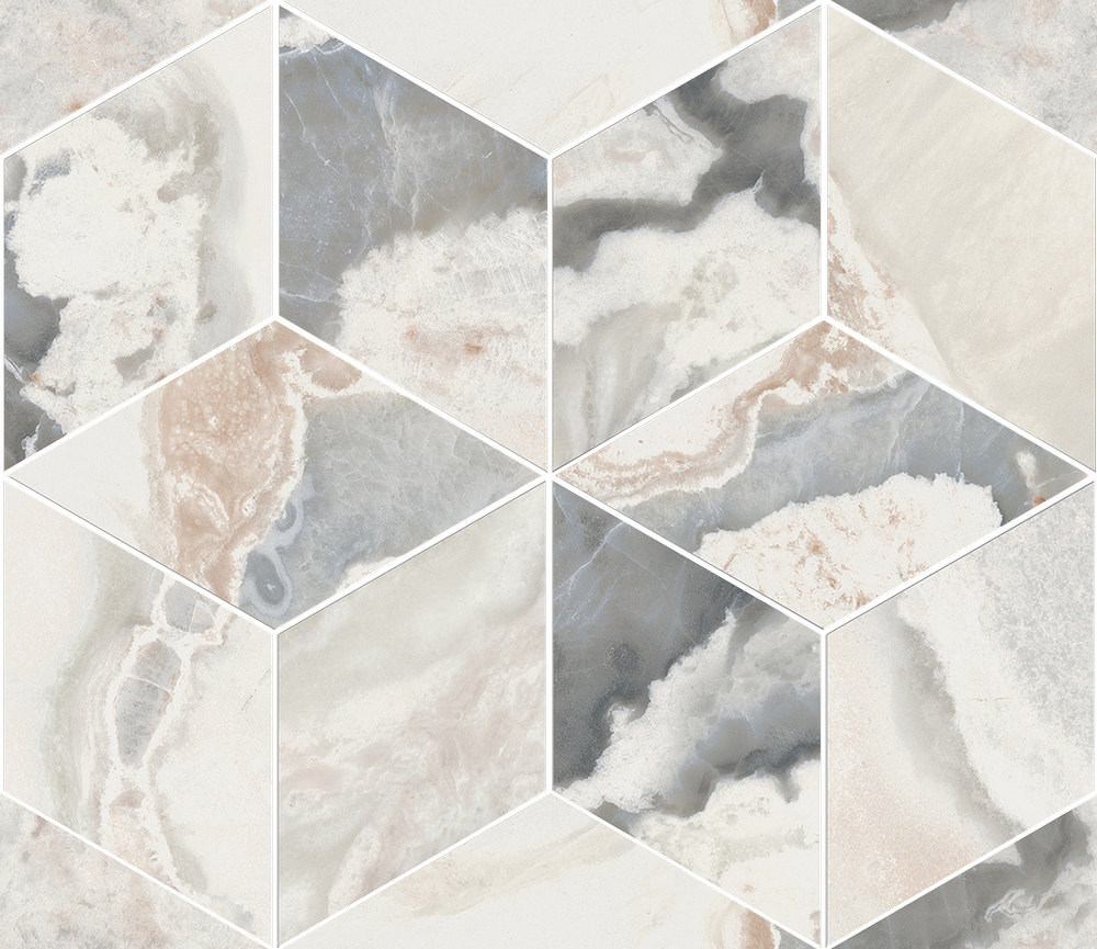 Interno4 Calacatta San Babila Mosaico Rombi 35,2x30 Lappato - Gres Porcellanato di Keope - Prezzo solo €67.81! Compra ora su CEGO CERAMICHE