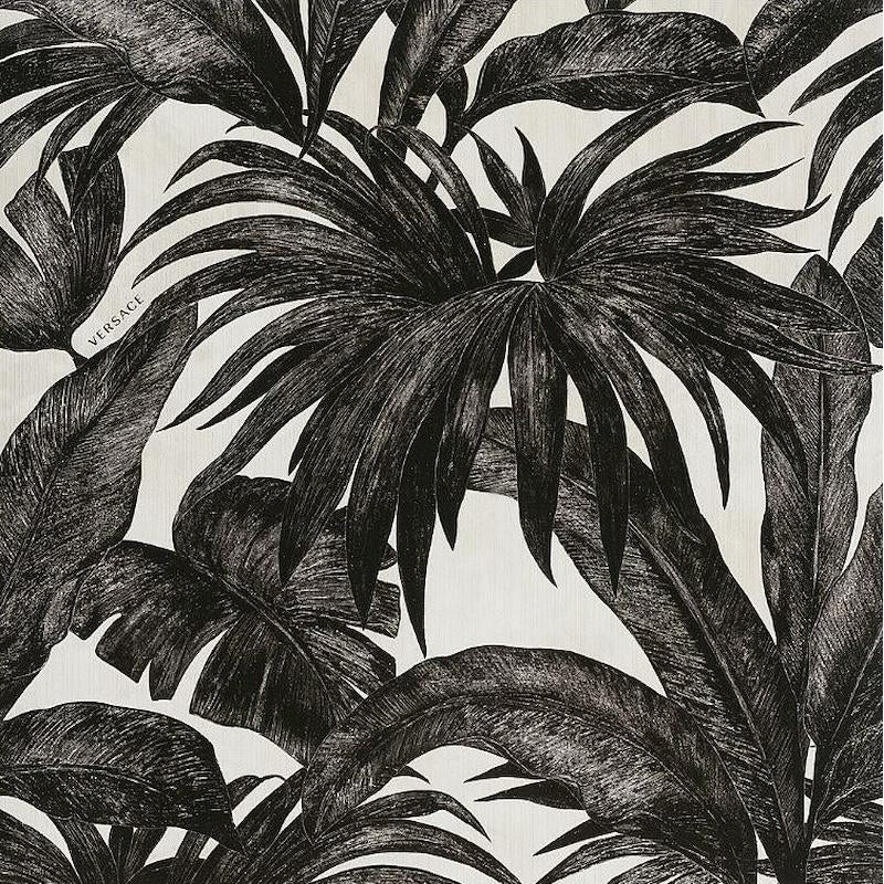 Versace Emote Palme A Bainco/Nero 78x78 Lux