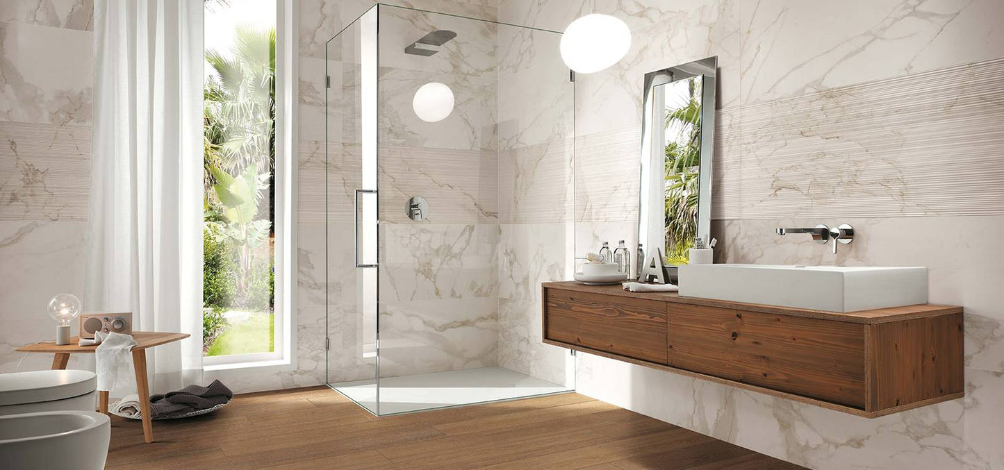 Roma Filo Calacatta 25x75 matt - Pasta Bianca di Fap Ceramiche - Prezzo solo €37! Compra ora su CEGO CERAMICHE