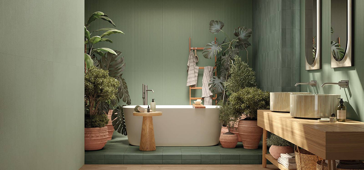 True Color 50x120 Groove Jade Matt - Pasta Bianca di Fap Ceramiche - Prezzo solo €82.79! Compra ora su CEGO CERAMICHE