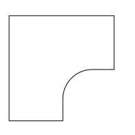 Schema tecnico generico dal catalogo: Curva. Colore, finitura e dimensioni della variante non rappresentati.