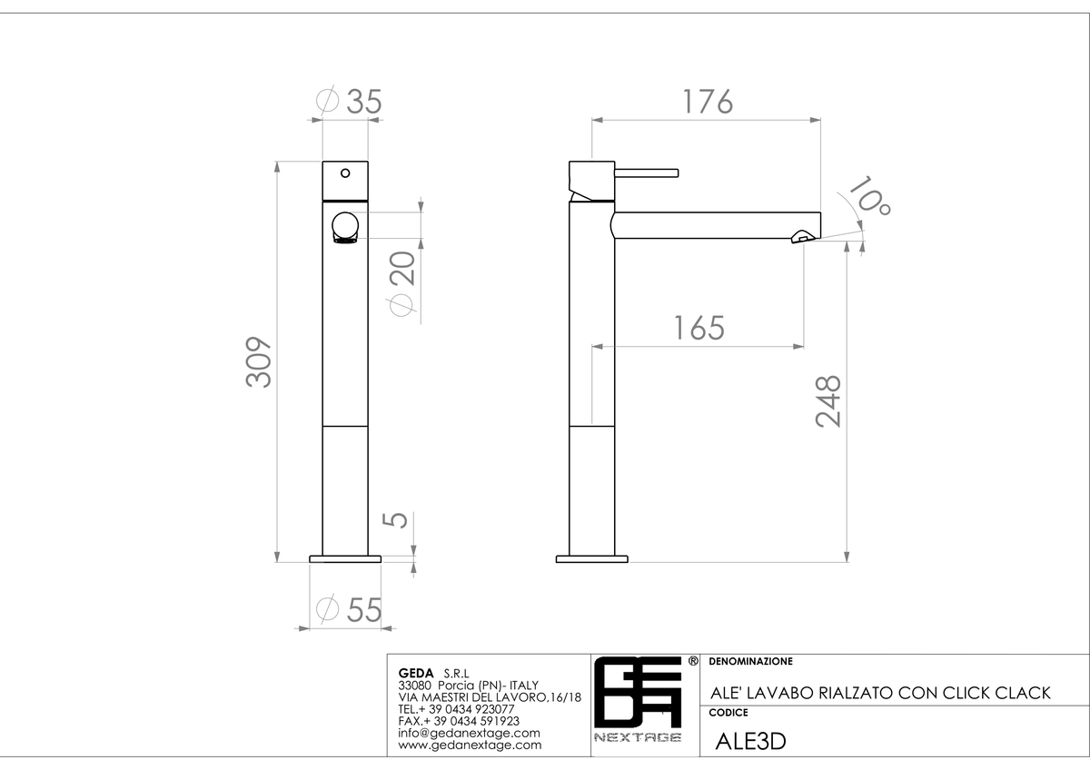 Geda ALE3D - scheda tecnica
