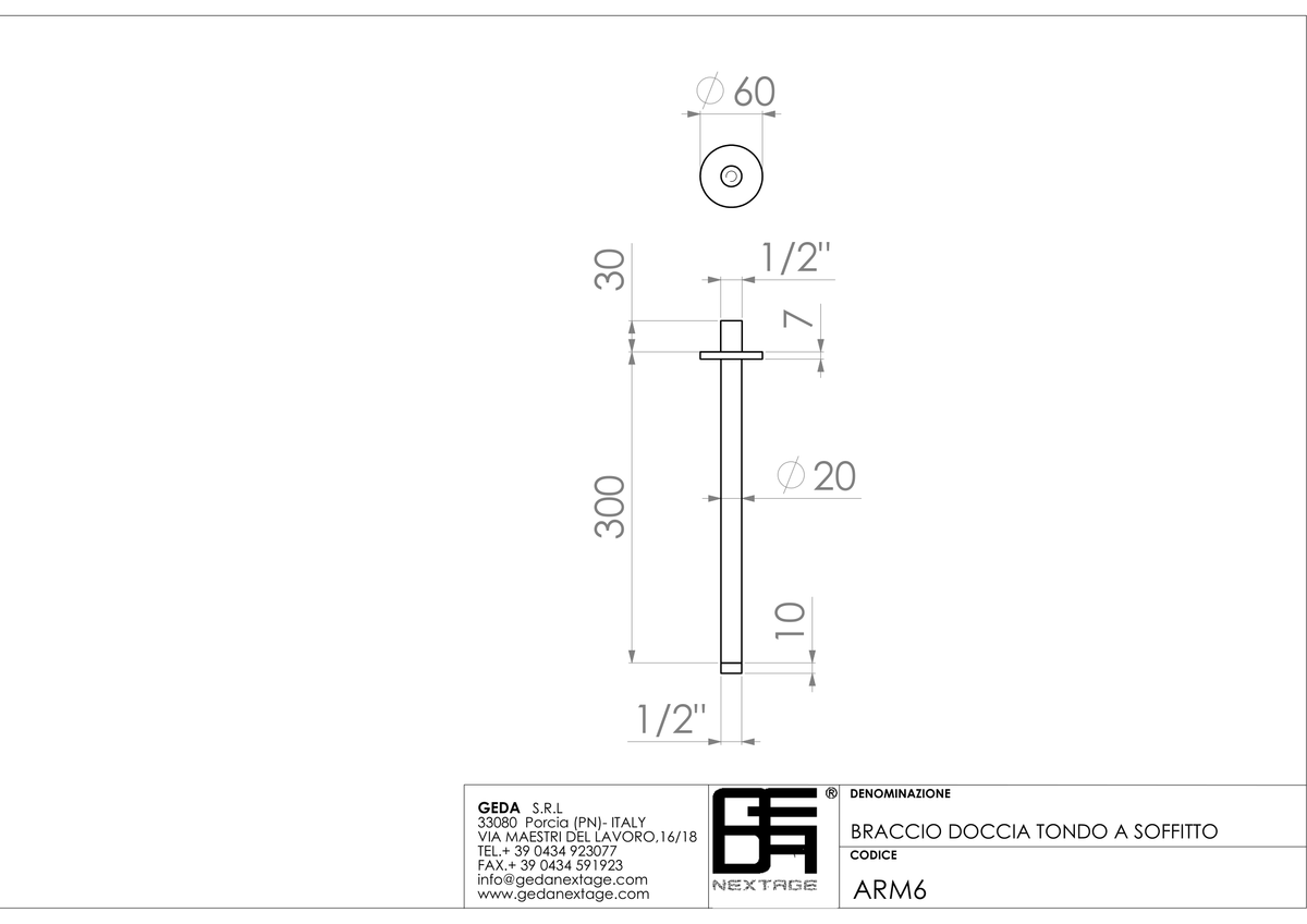 Geda ARM6 - scheda tecnica
