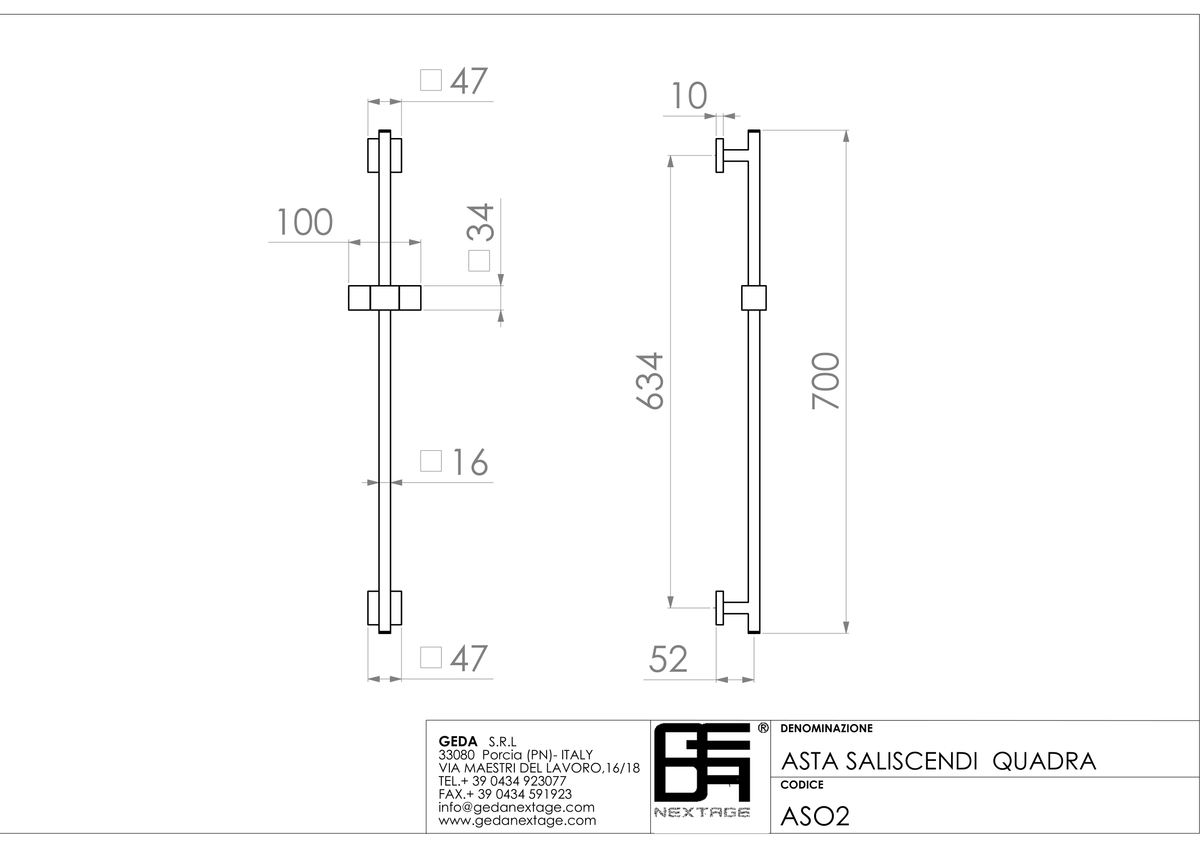 Geda ASO2 - scheda tecnica