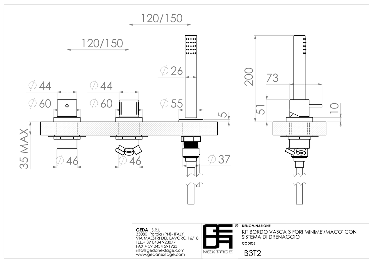 Geda B3T2 - scheda tecnica