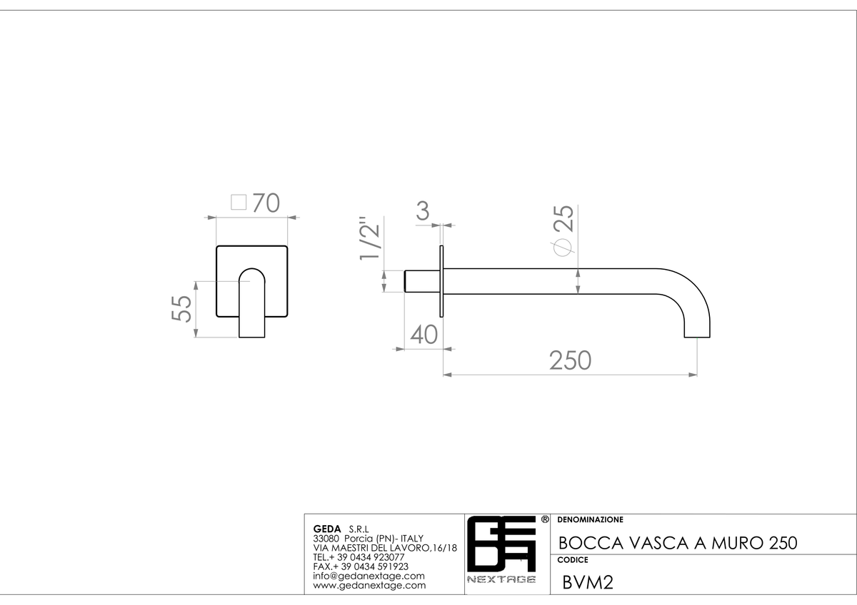 Geda BVM2 - scheda tecnica