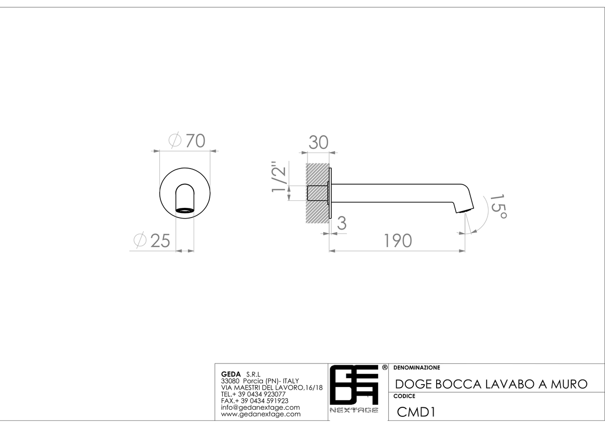 Geda CMD1 - scheda tecnica