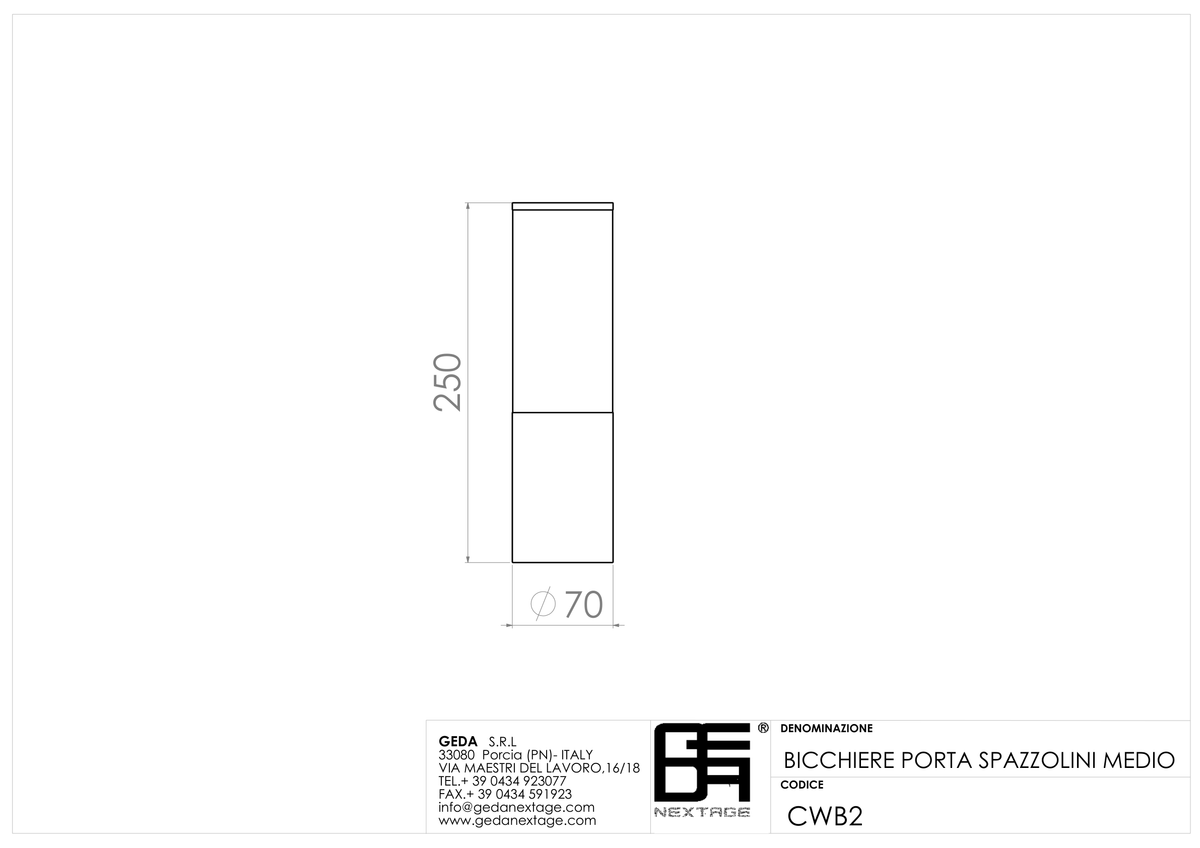 Geda CWB2 - scheda tecnica
