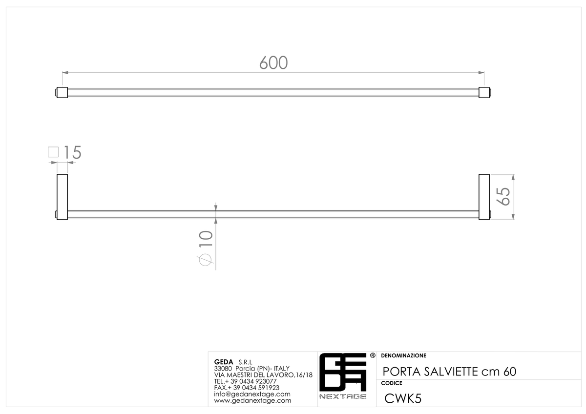 Geda CWK5 - scheda tecnica
