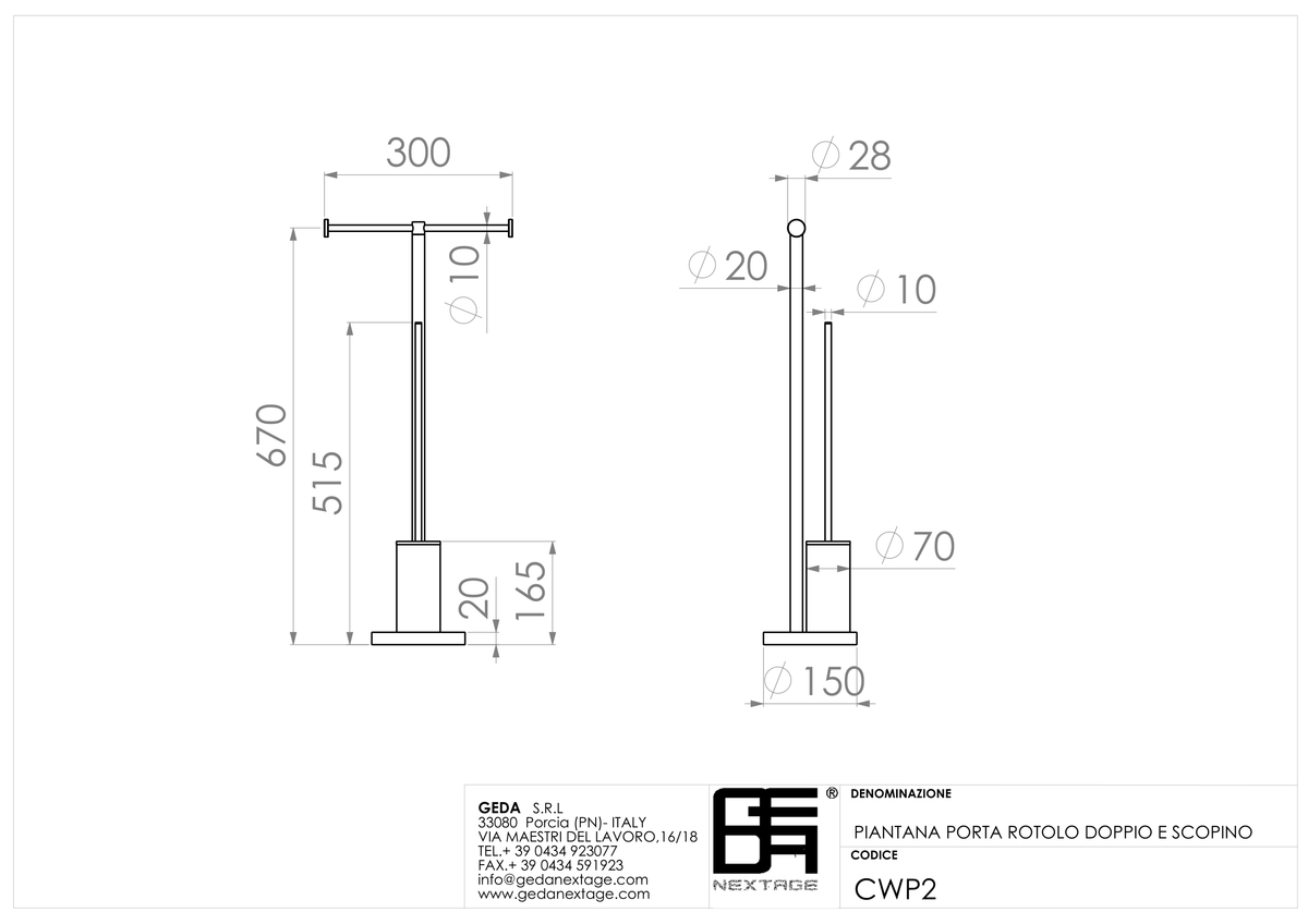 Geda CWP2 - scheda tecnica