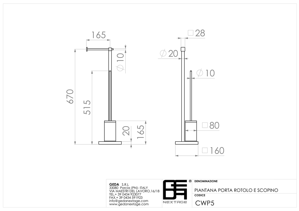 Geda CWP5 - scheda tecnica