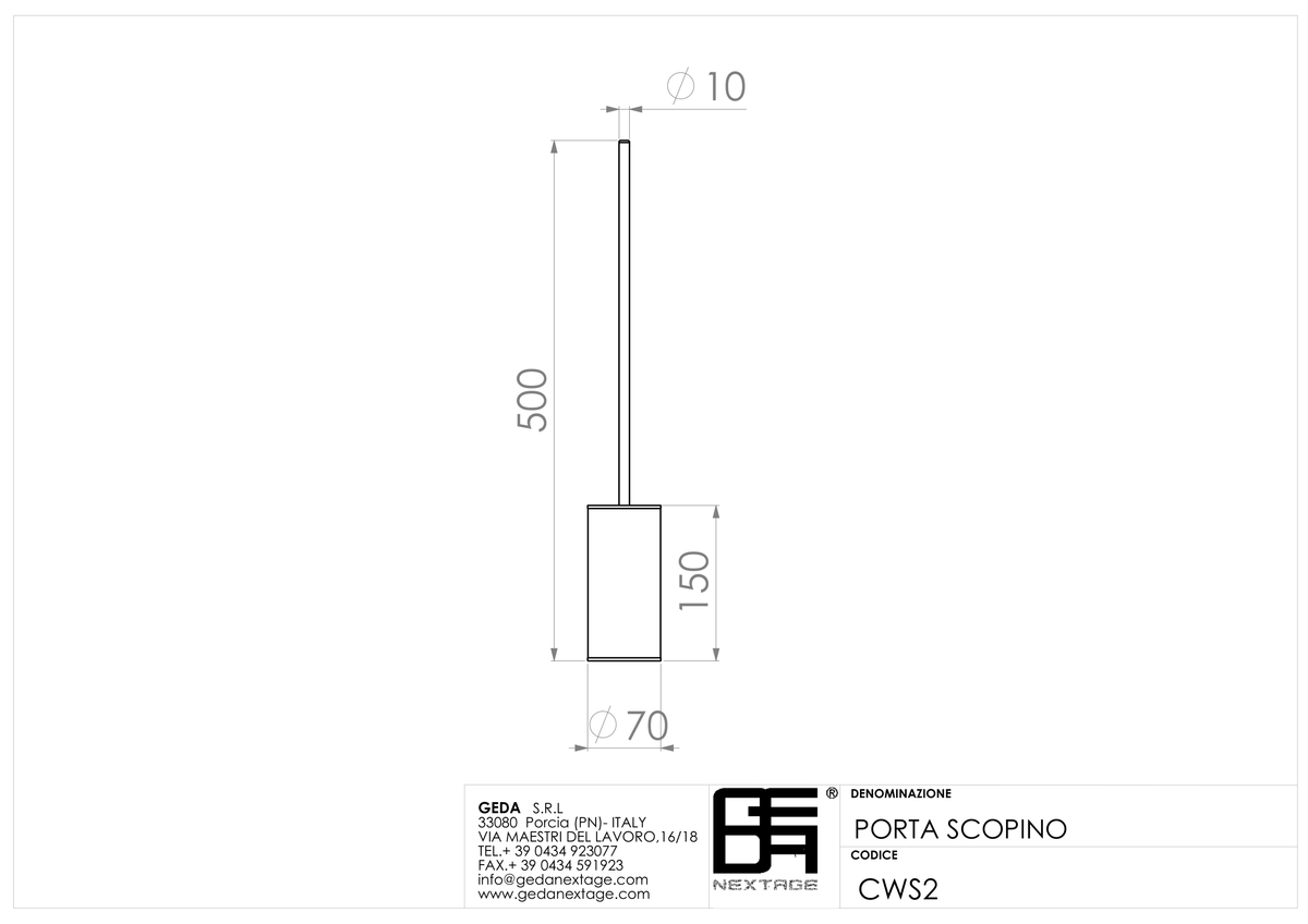 Geda CWS2 - scheda tecnica