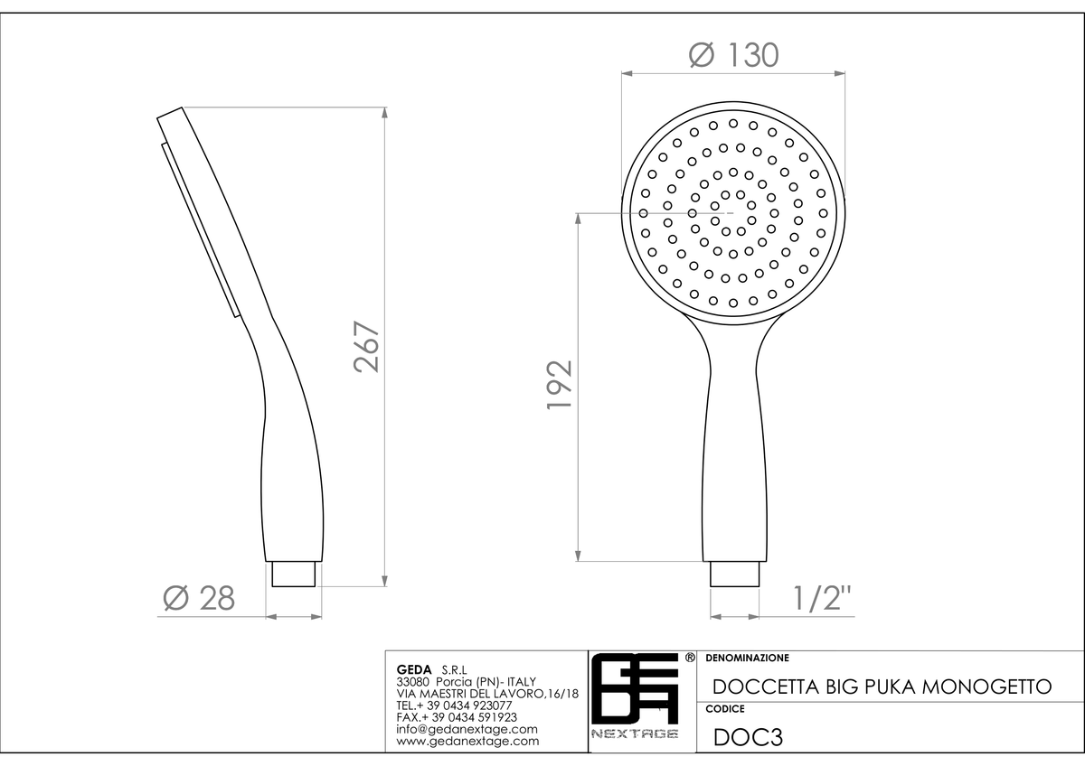 Geda DOC3 - scheda tecnica