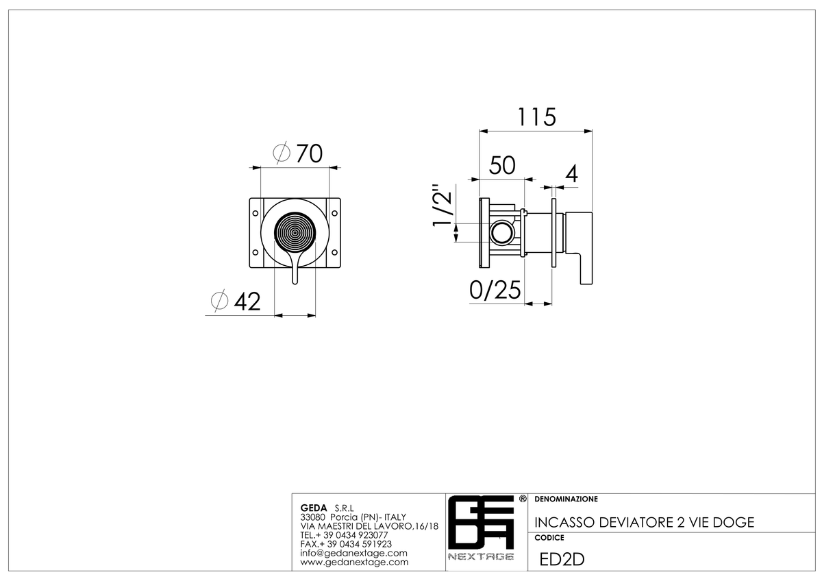 Geda ED2D - scheda tecnica