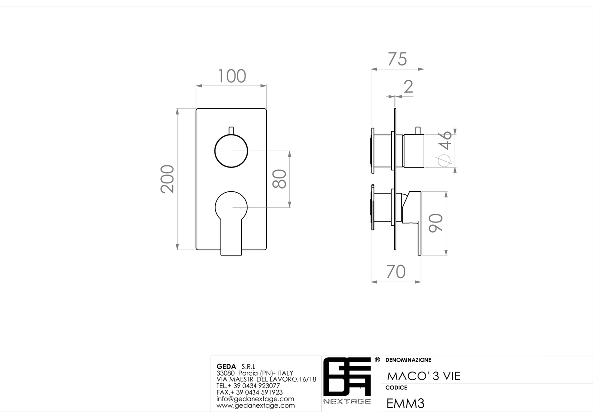 Geda EMM3 - scheda tecnica