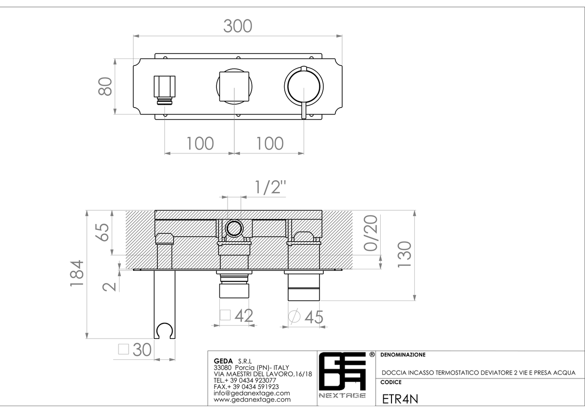Geda ETR4N - scheda tecnica