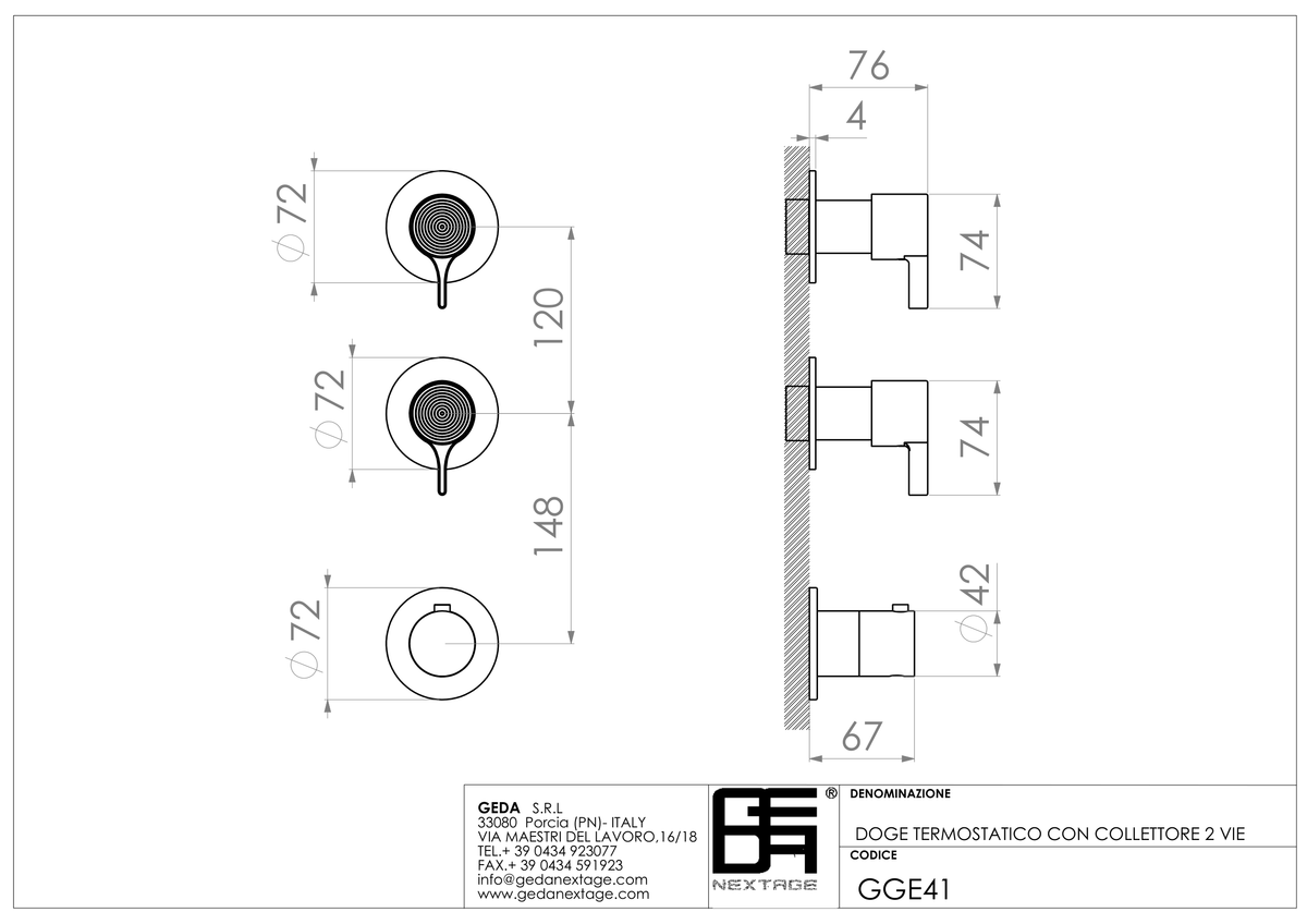 Geda GGE41 - scheda tecnica