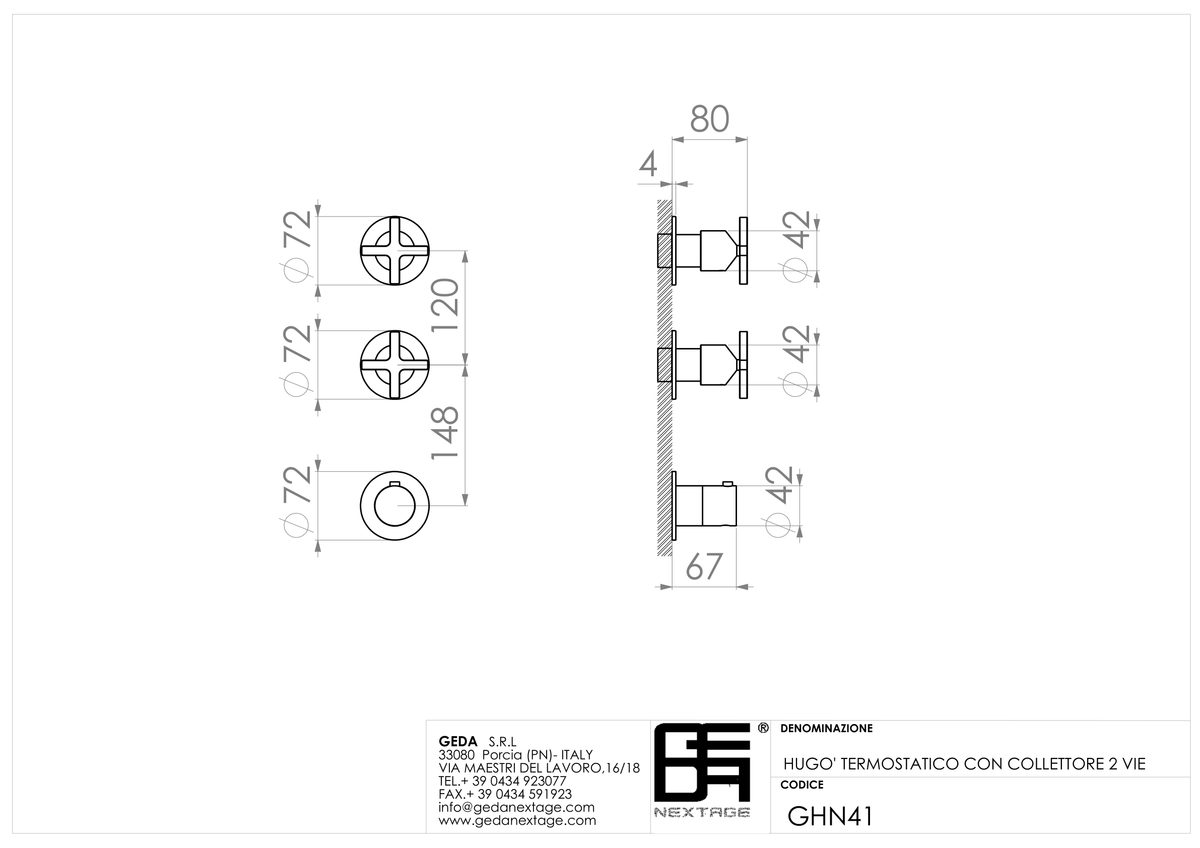 Geda GHN41 - scheda tecnica