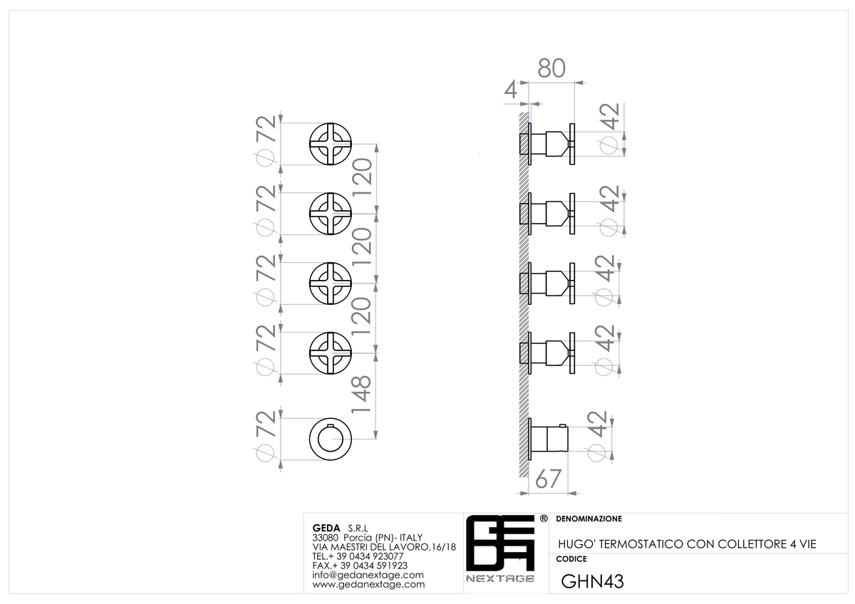 Geda GHN43 - scheda tecnica