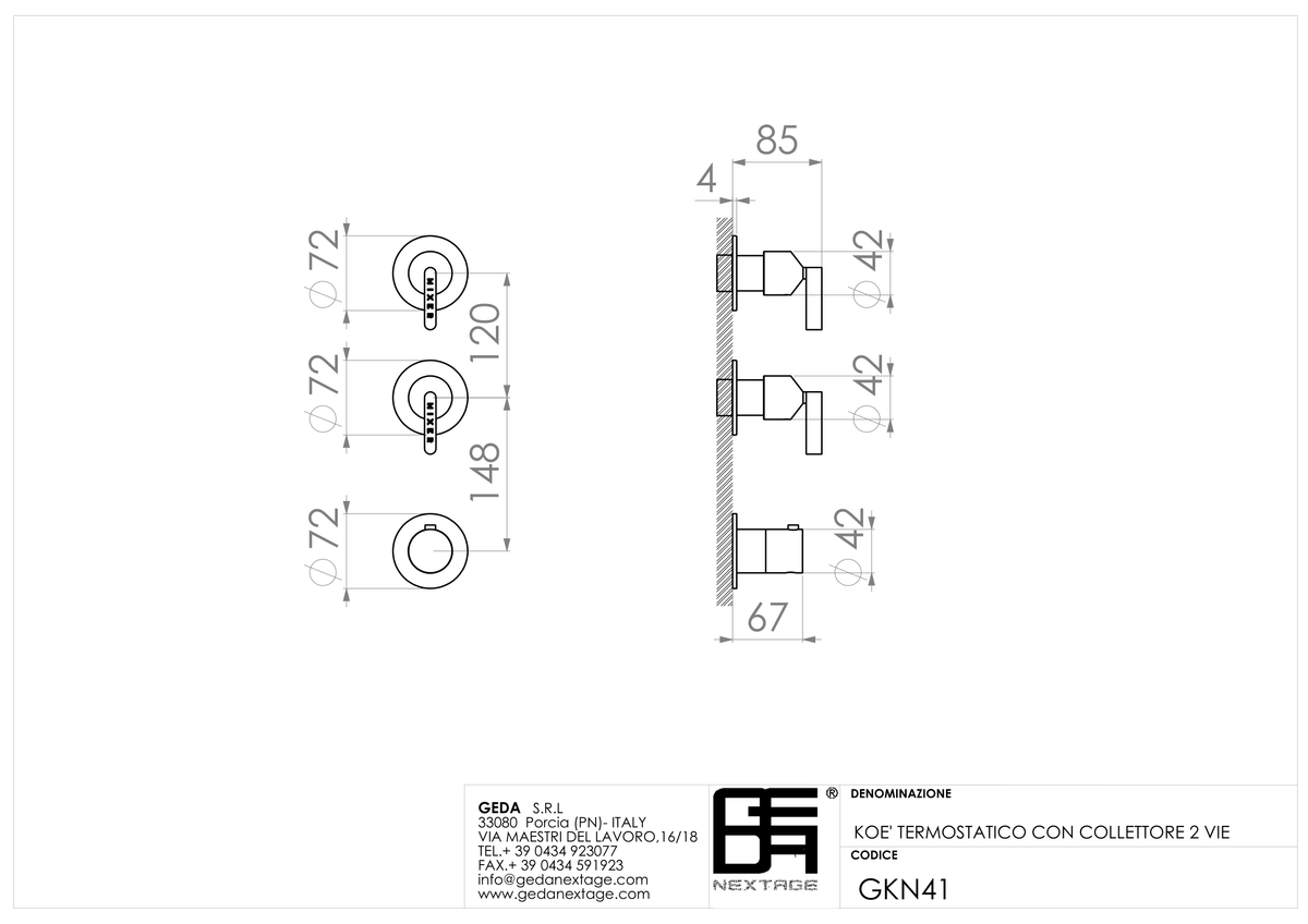Geda GKN41 - scheda tecnica