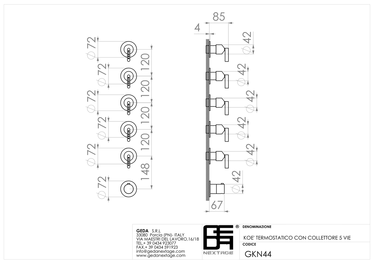 Geda GKN44 - scheda tecnica