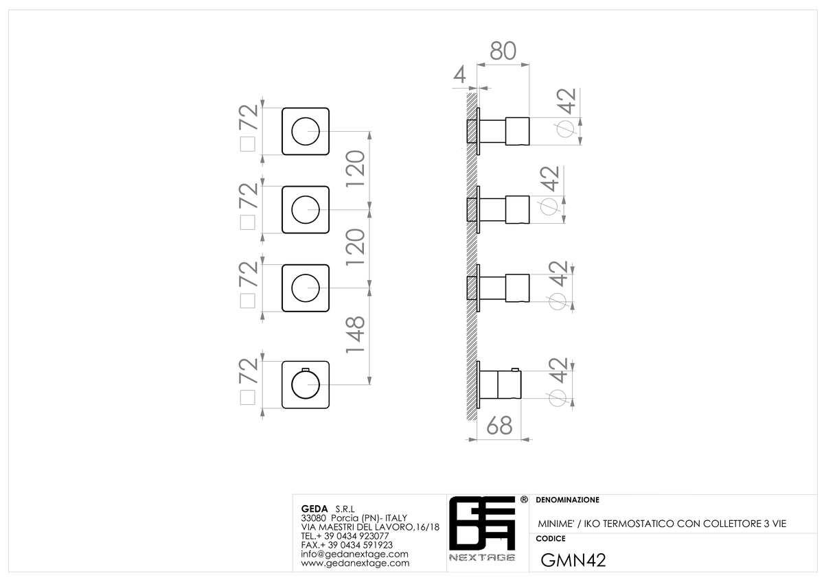 Geda GMN42 - scheda tecnica
