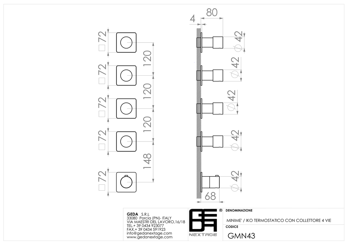 Geda GMN43 - scheda tecnica