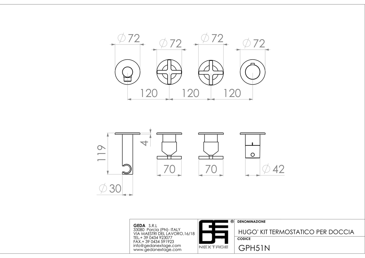 Geda GPH51N - scheda tecnica