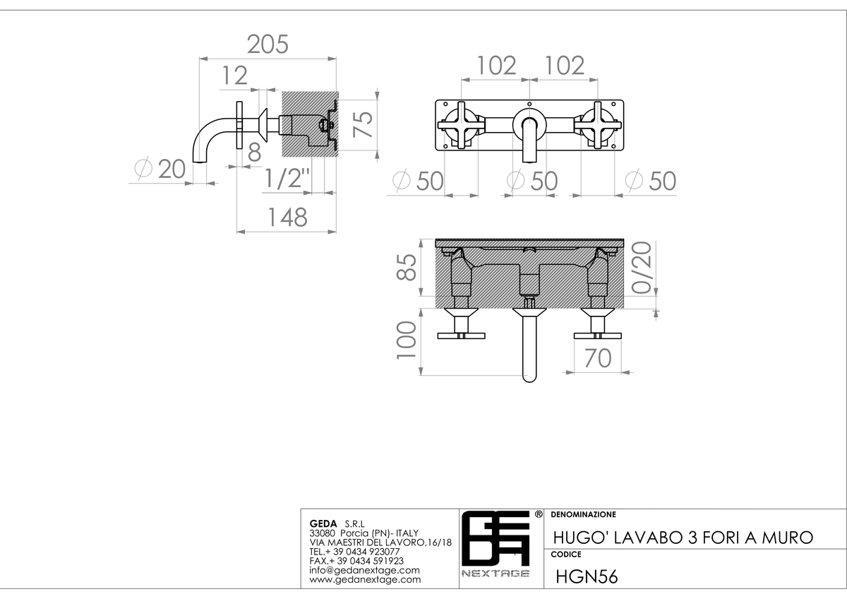 Geda HGN56 - scheda tecnica