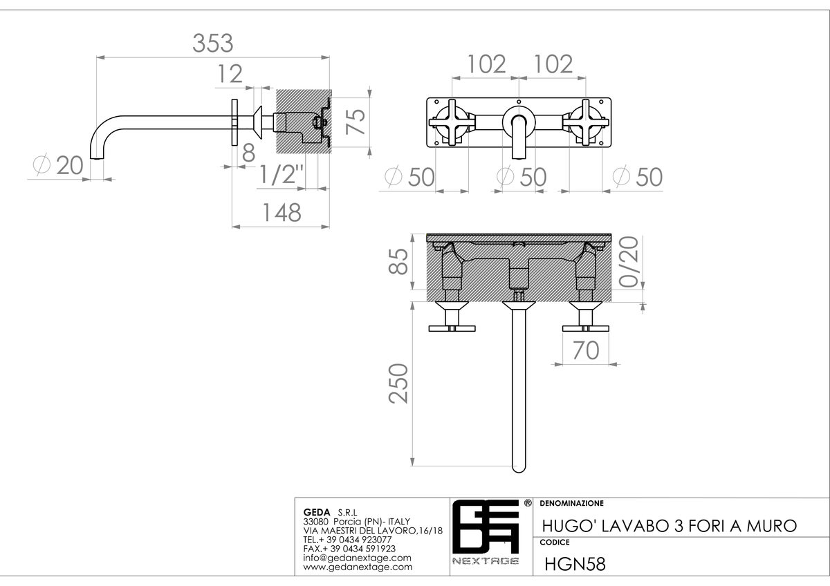 Geda HGN58 - scheda tecnica