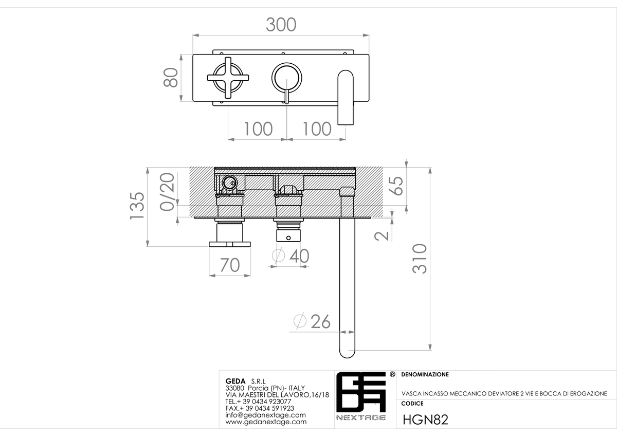 Geda HGN82 - scheda tecnica