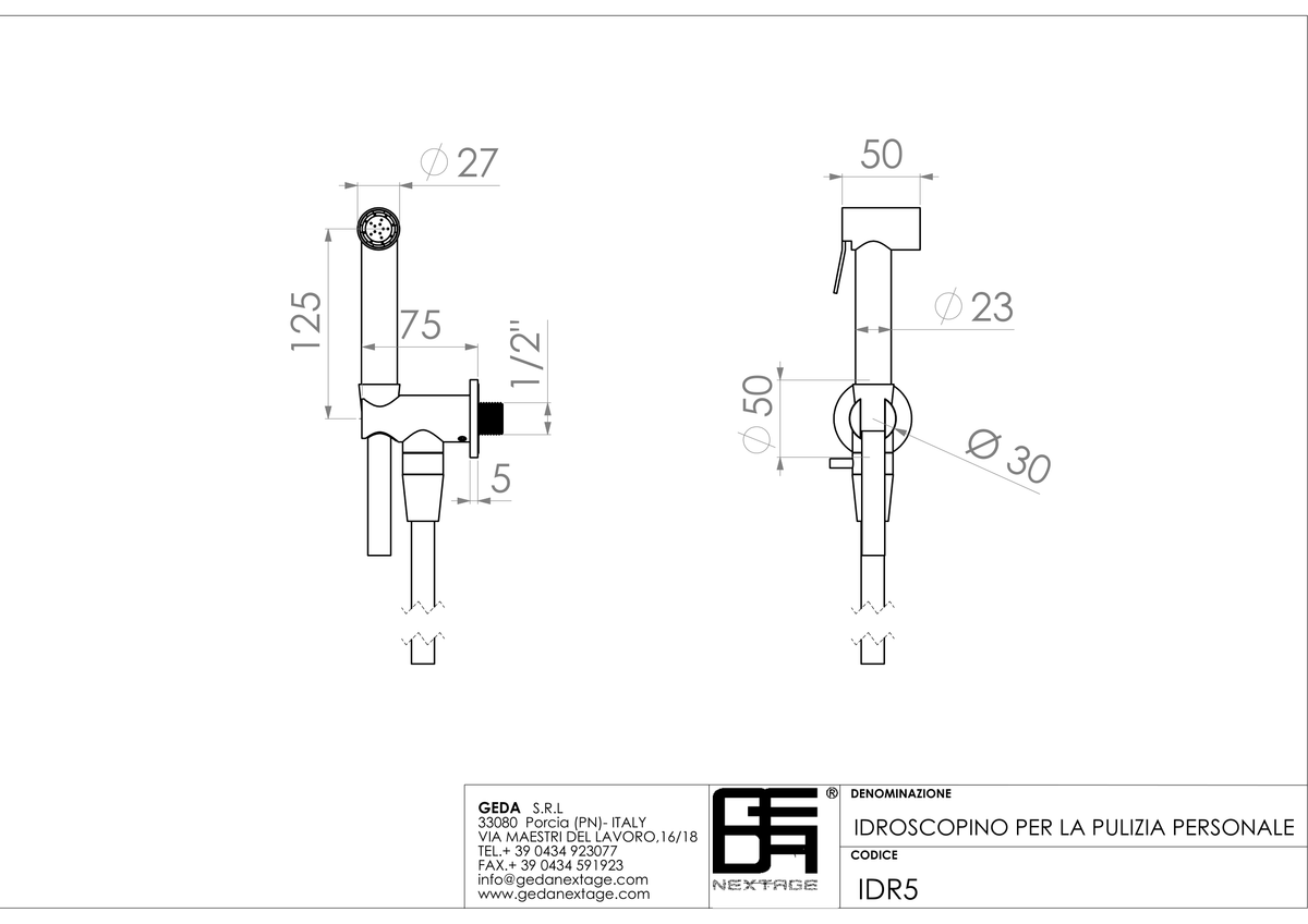 Geda IDR5 - scheda tecnica