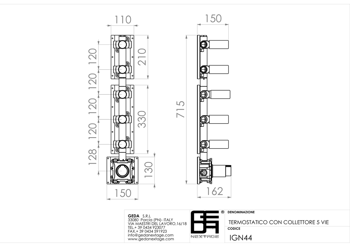 Geda IGN44 - scheda tecnica