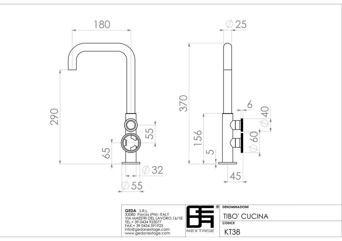 Geda KT38 - scheda tecnica