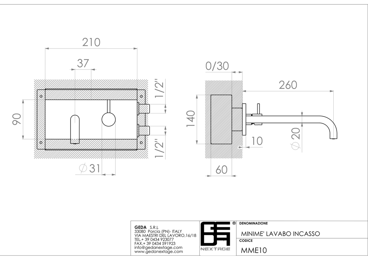 Geda MME10 - scheda tecnica