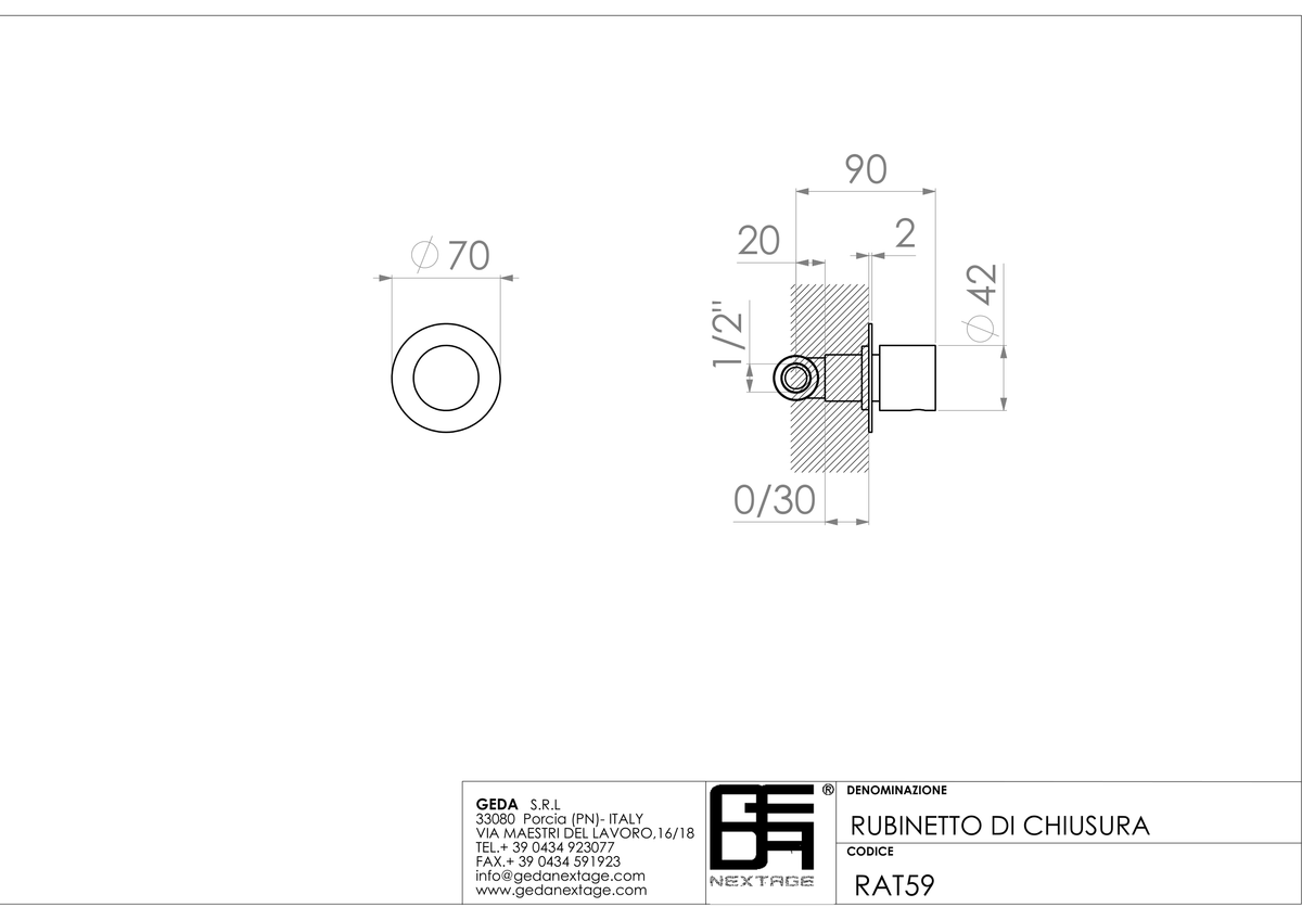 Geda RAT59 - scheda tecnica