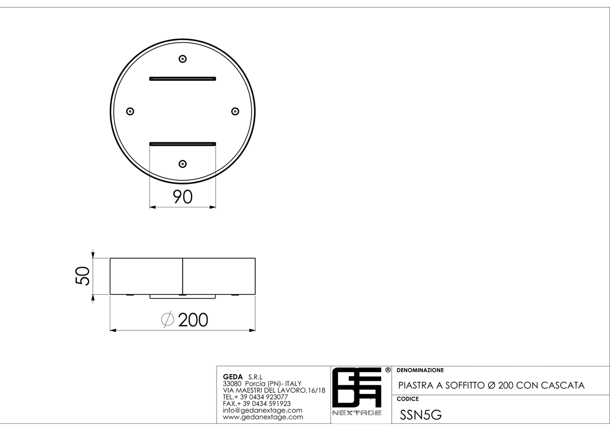 Geda SSN5G - scheda tecnica